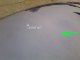 Motorhaube in L282 (polarseeblau) f�r Opel Vectra B
