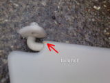 Sonnenblende rechts hellgrau f�r Opel Corsa B