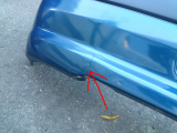 Sto�stange 9624326677 hinten f�r Peugeot 306 Schr�gheck MONO